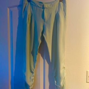 Parker gorgeous silk pants in Mint color
